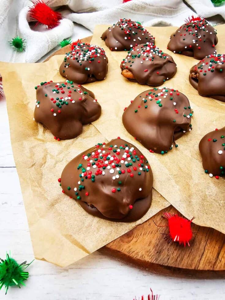 easy christmas candy caramel pecan clusters