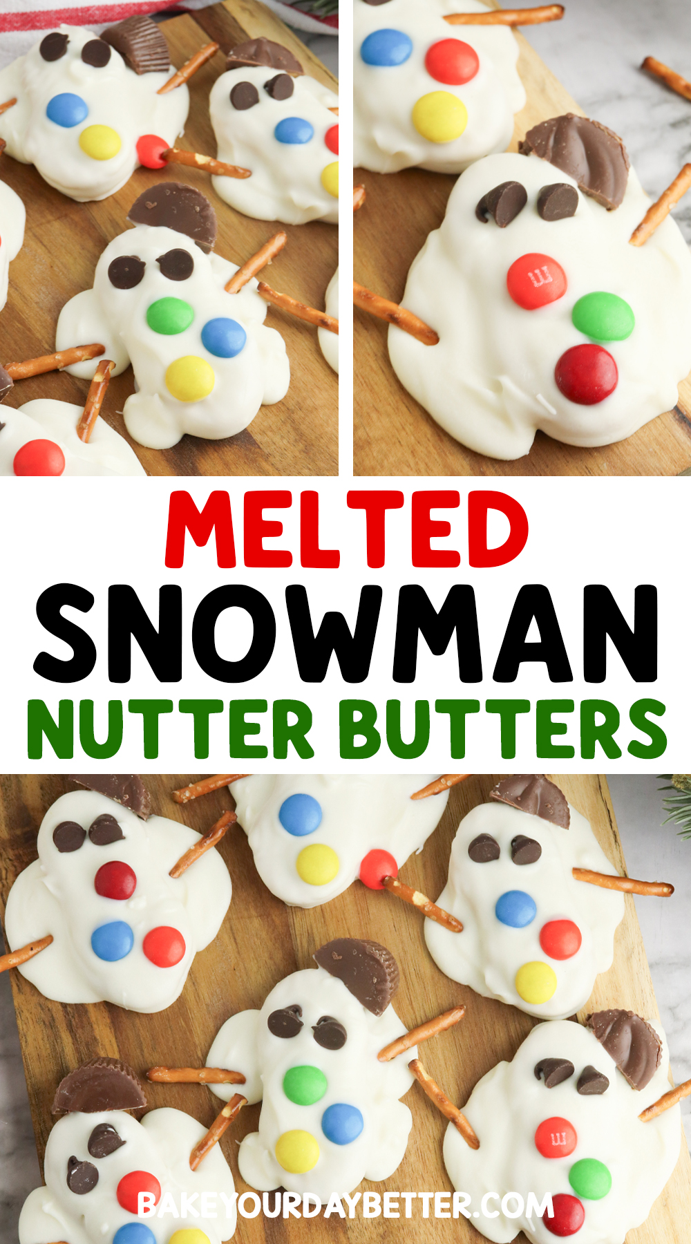 melted snowman nutter butters