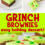 grinch brownies easy holiday dessert