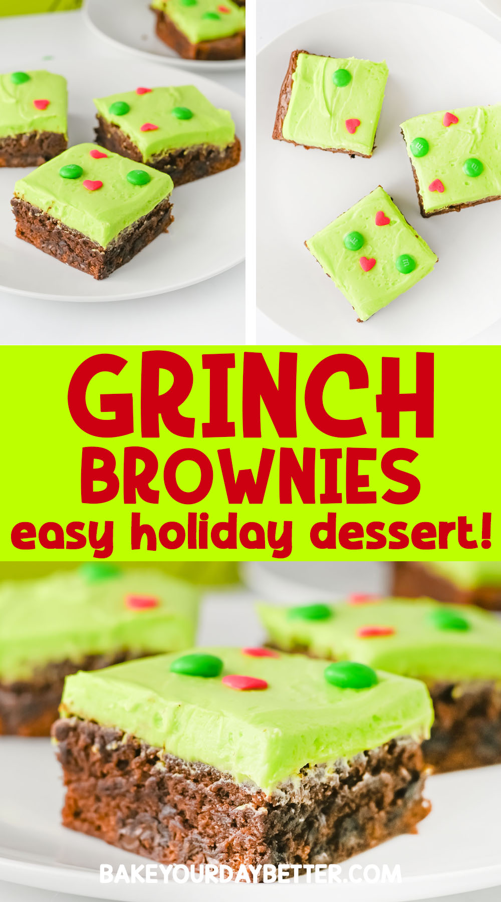 grinch brownies easy holiday dessert