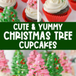 cute and yummy christmas tree cupcakes