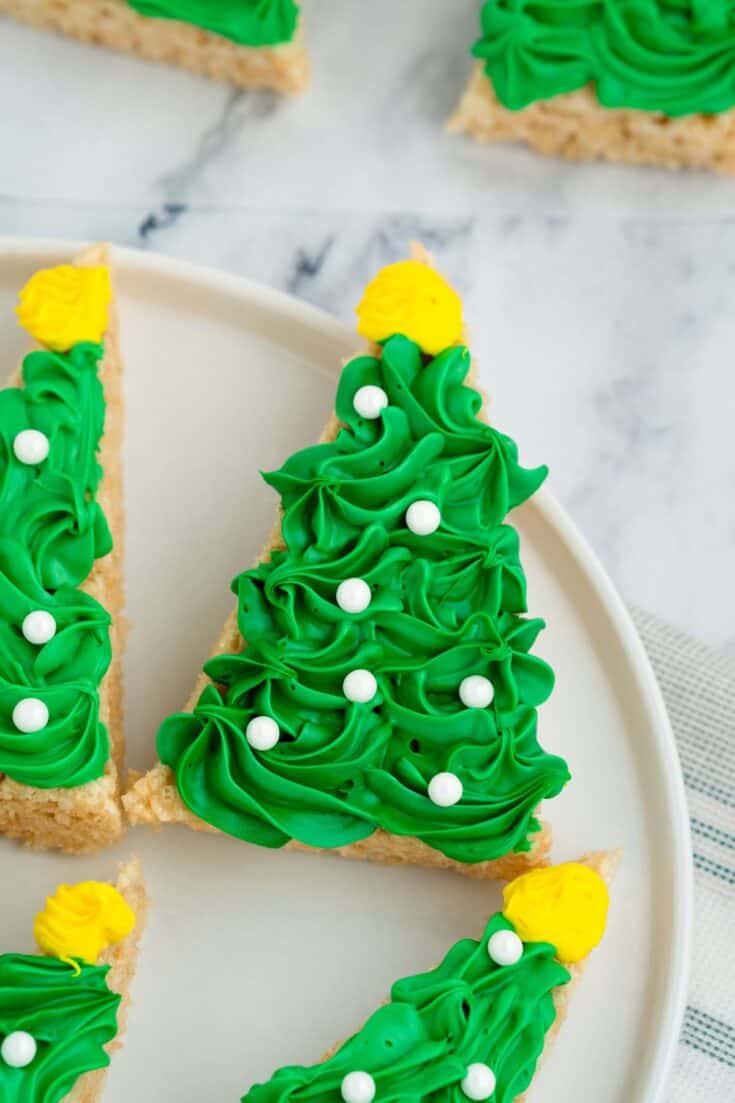 easy yummy rice krispies treats christmas tree