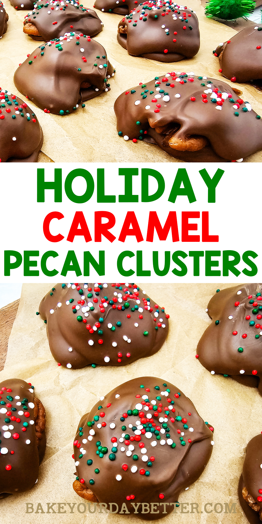 holiday caramel pecan clusters