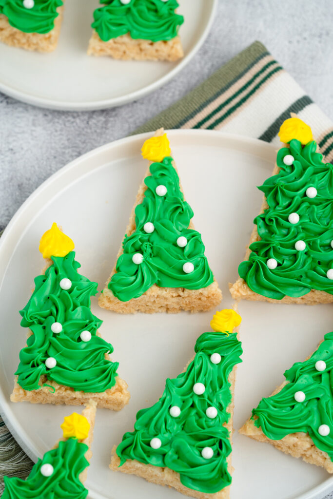 add sprinkles to each tree