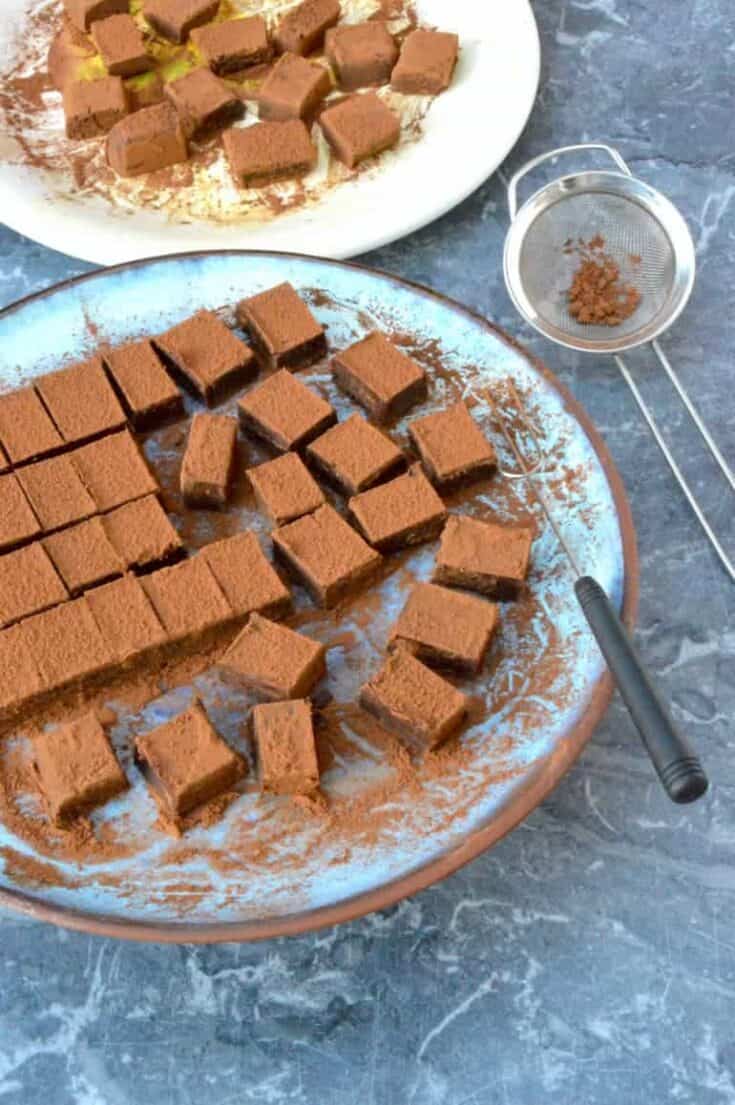 Easy Coffee Truffles 2 Plates