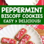 peppermint biscoff cookies easy and delicious