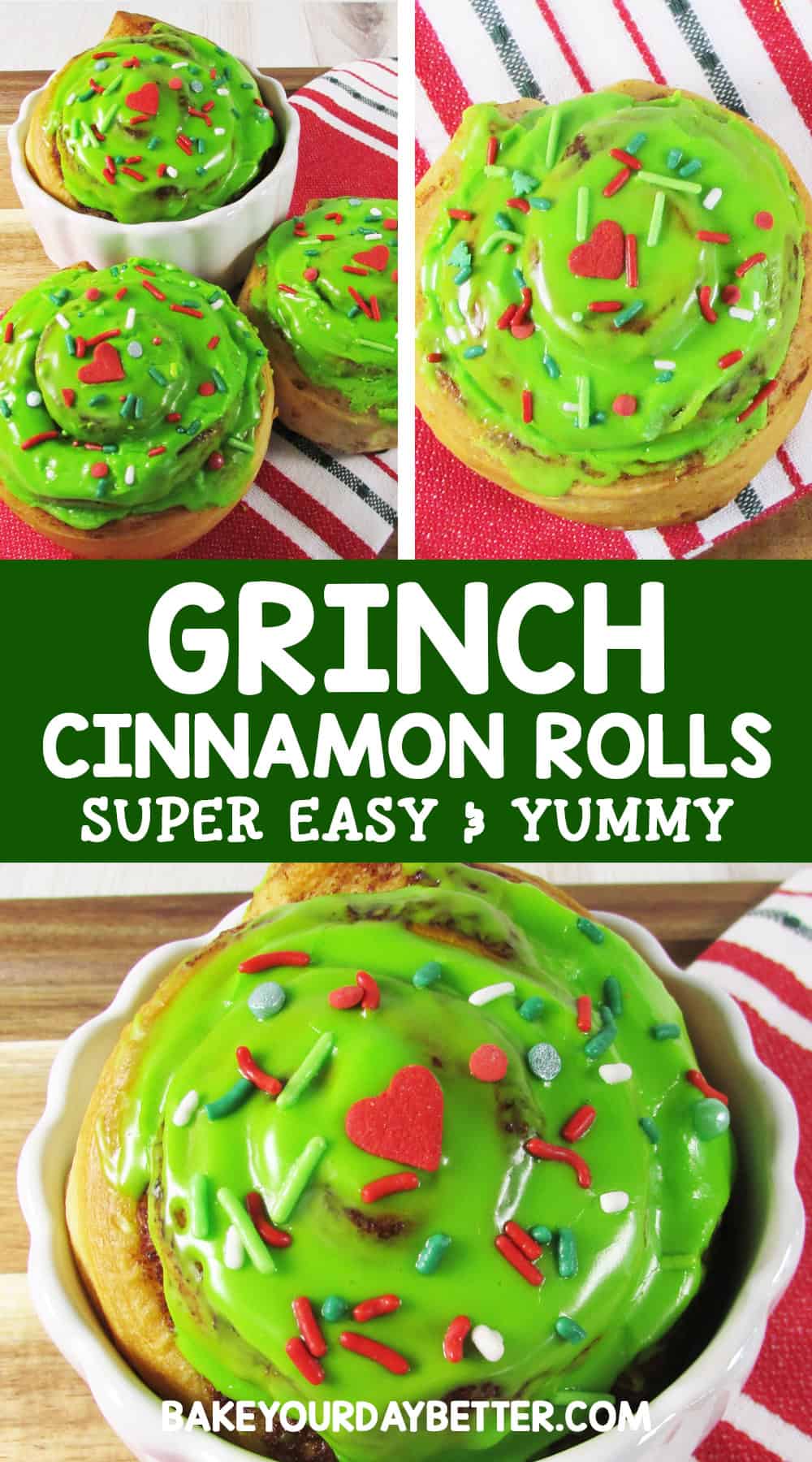grinch cinnamon rolls super easy and yummy