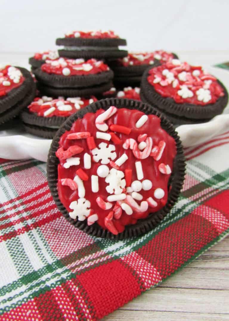 how to make red peppermint candy oreos