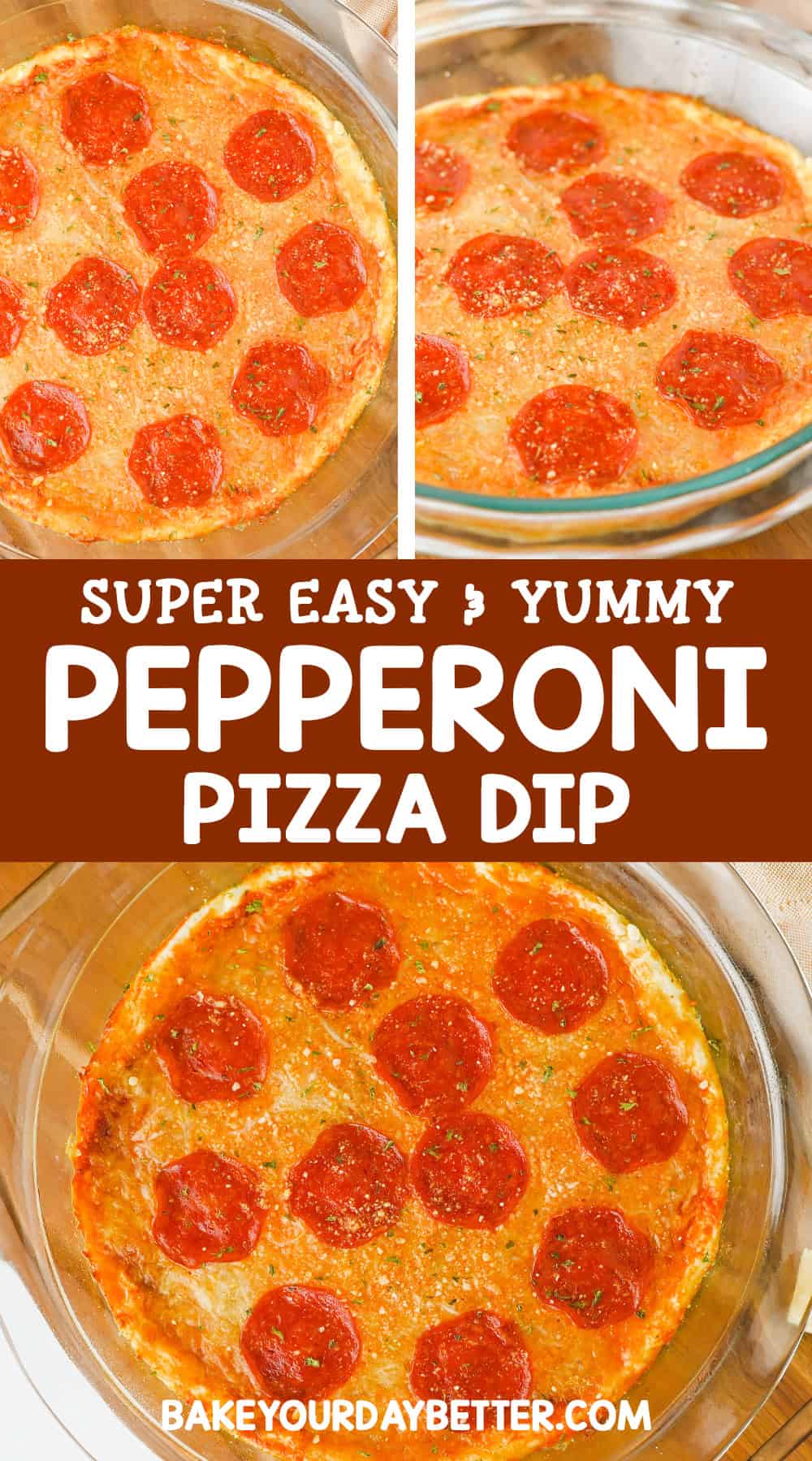 super easy and yummy pepperoni pizza dip