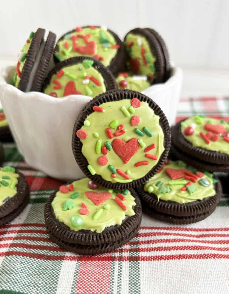 grinch oreo cookie treats
