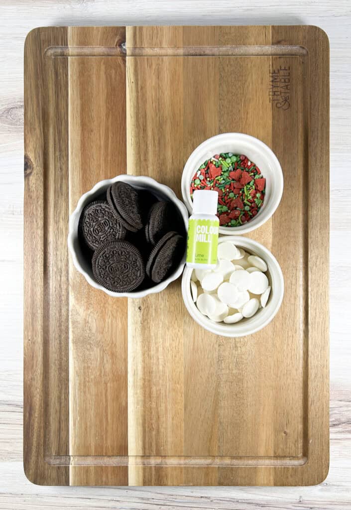 ingredients for grinch oreos