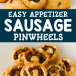 easy appetizer sausage pinwheels