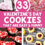 33 valentine's day cookies that are easy and yummy