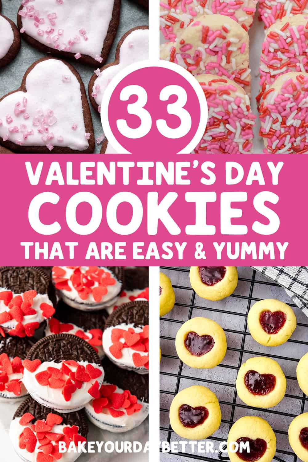 33 valentine's day cookies that are easy and yummy