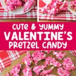 cute and yummy valentine's pretzel candy
