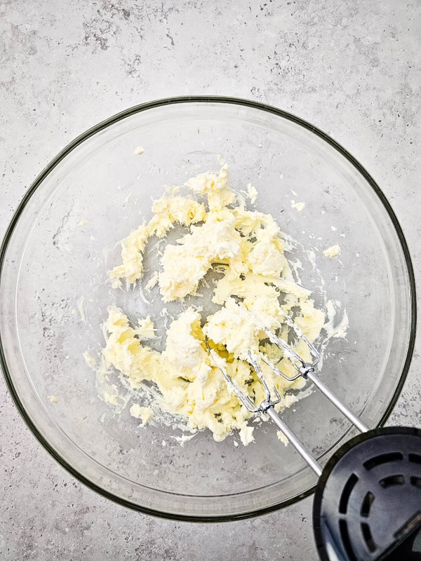 mix butter and cream cheese