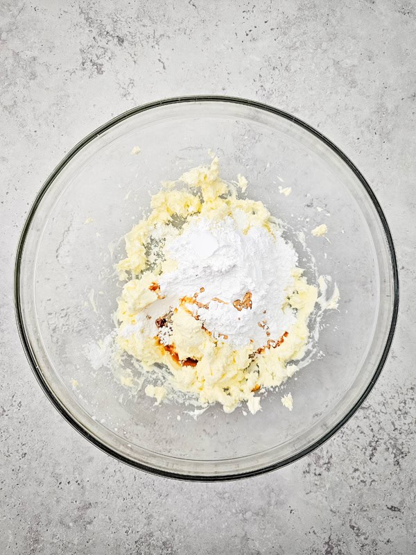 add sugar and vanilla