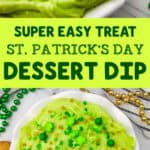 super easy treat st. patrick's day dessert dip