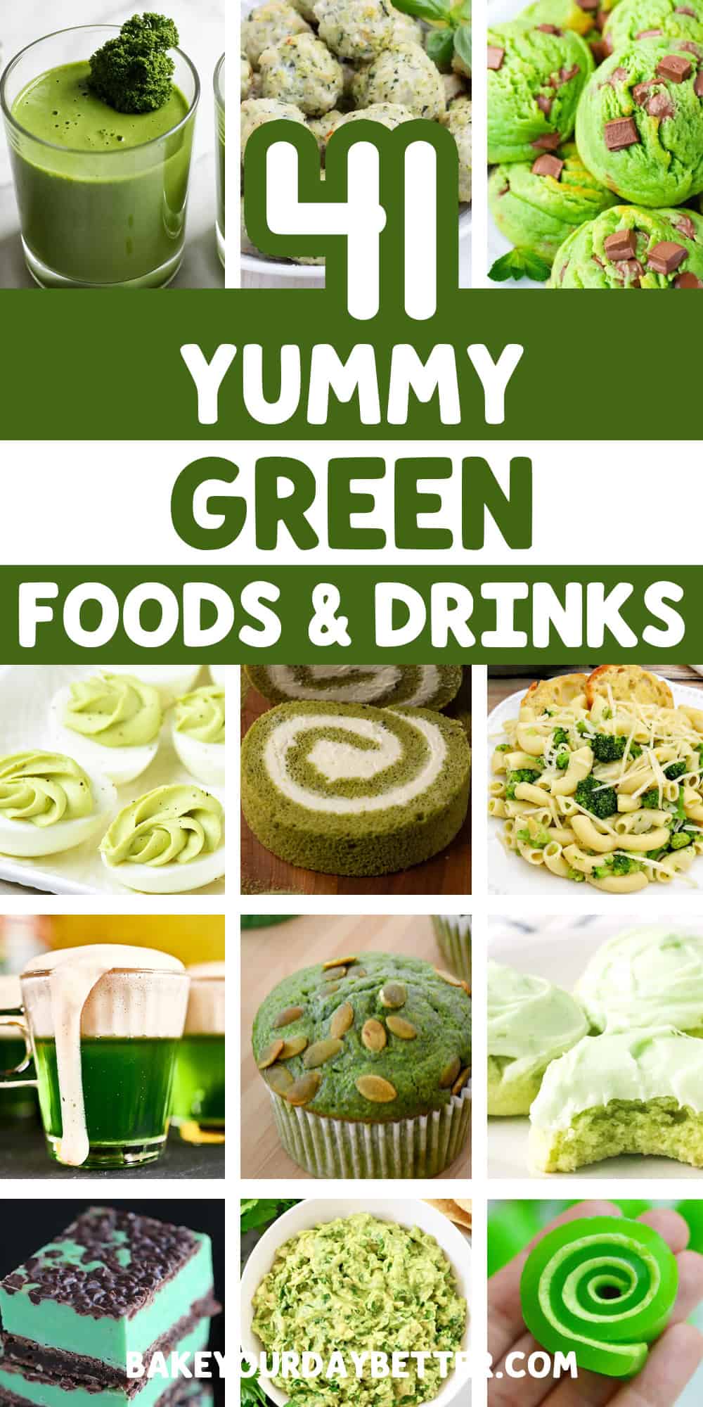 41 yummy green foods and drinks