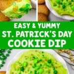 easy and yummy st patricks day cookie dip