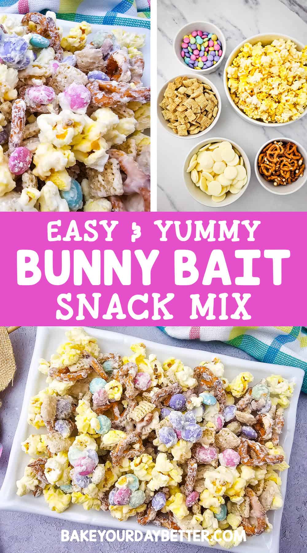 easy and yummy bunny bait snack mix